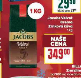 JACOBS VELVET CREMA ZRNKOV KVA