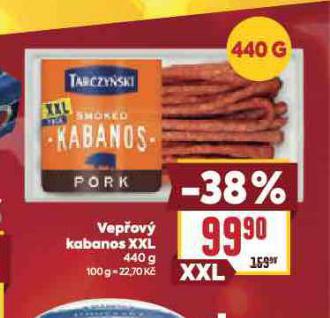 VEPŘOVÝ KABANOS XXL