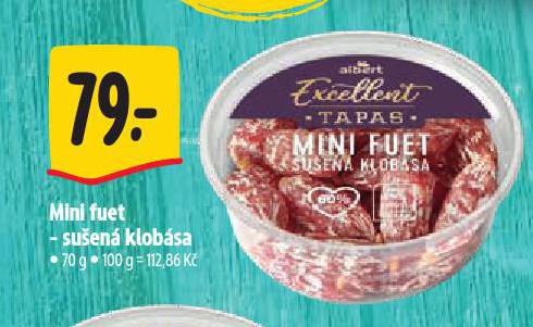 MINI FUET SUŠENÁ KLOBÁSA