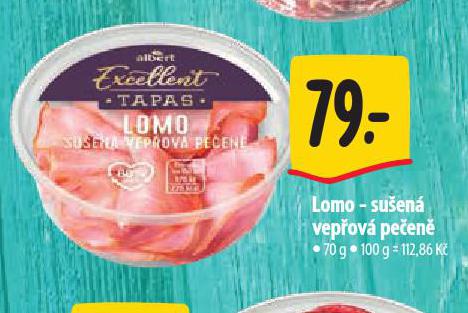 LOMO SUŠENÁ VEPŘOVÁ PEČENĚ