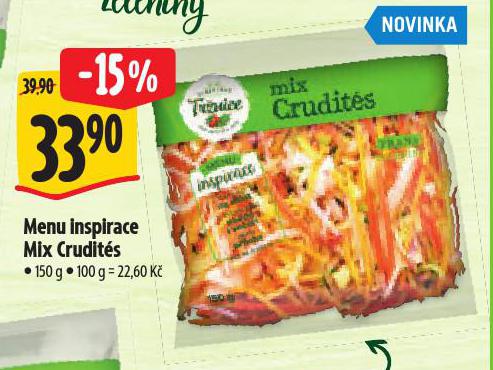 MENU INSPIRACE MIX CRUDITÉS