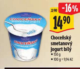 CHOCEŇSKÝ SMETANOVÝ JOGURT