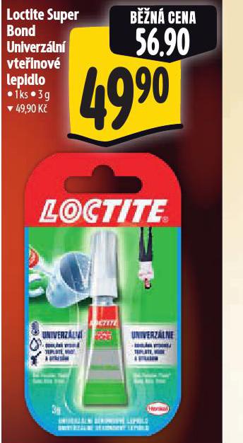 LOCTITE SUPER BOND UNIVERZÁLNÍ VTEŘINOVÉ LEPIDLO