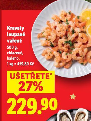 KREVETY LOUPANÉ VAŘENÉ