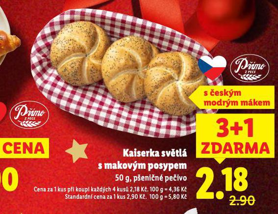 KAISERKA SVĚTLÁ S MAKOVÝM POSYPEM