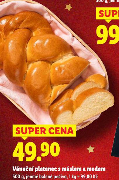 VÁNOČNÍ PLETENEC S MÁSLEM A MEDEM