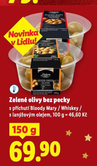 ZELENÉ OLIVY BEZ PECKY