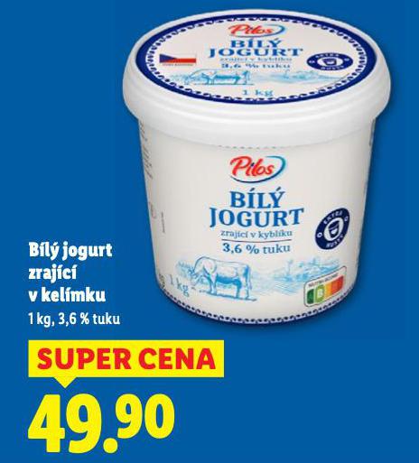 BÍLÝ JOGURT ZRAJÍCÍ V KELÍMKU