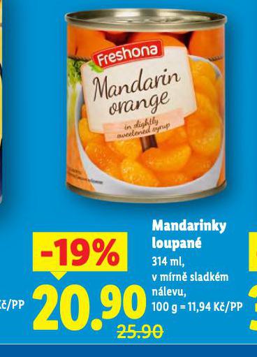 MANDARINKY LOUPANÉ
