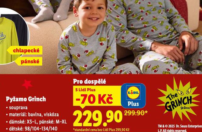 PYŽAMO GRINCH