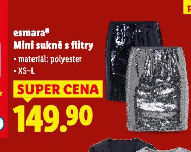MINI SUKNĚ S FLITRY