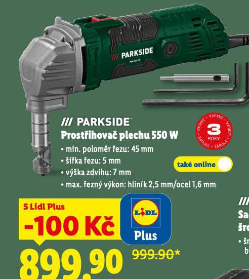 PROSTŘIHOVAČ PLECHU