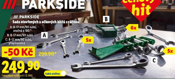 SADA OTEVŘENÝCH A OČKOVÝCH KLÍČŮ