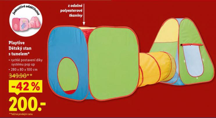 DĚTSKÝ STAN S TUNELEM