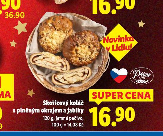 SKOŘICOVÝ KOLÁČ S PLNĚNÝM OKRAJEM A JABLKY