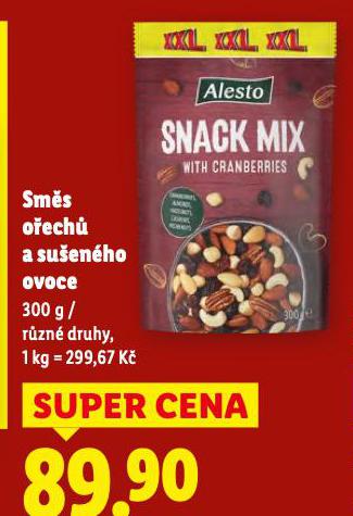 SMĚS OŘECHŮ A SUŠENÉHO OVOCE