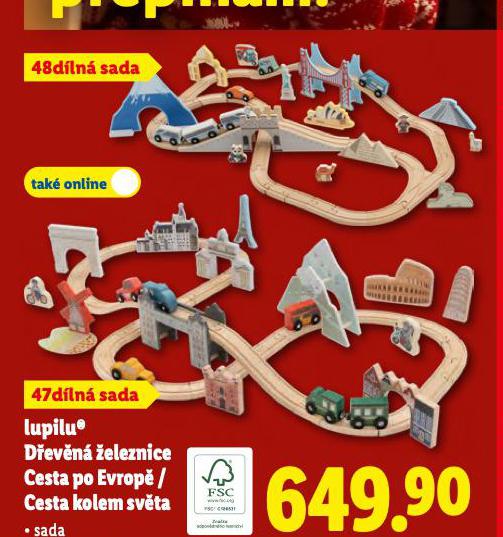 DŘEVĚNÁ ŽELEZNICE CESTA KOLEM SVĚTA