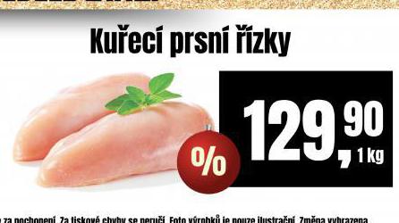 KUŘECÍ PRSNÍ ŘÍZKY