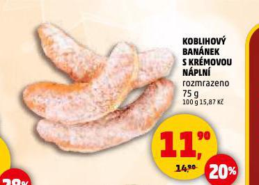KOBLIHOVÝ BANÁNEK S KRÉMOVOU NÁPLNÍ