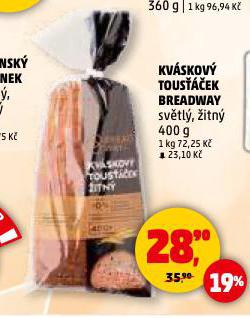 BREADWAY KVÁSKOVÝ TOUSŤÁČEK