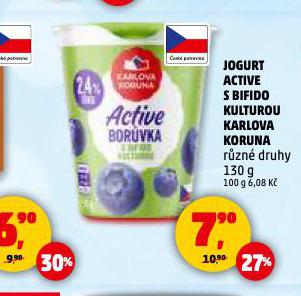 JOGURT ACTIVE S BIFIDO KULTUROU KARLOVA KORUNA