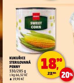 KUKUŘICE STERILOVANÁ