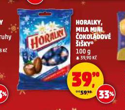 HORALKY MINI ČOKOLÁDOVÉ ŠIŠKY
