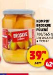 KOMPOT BROSKVE PŮLENÉ