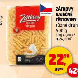 ZÁTKOVY VAJEČNÉ TĚSTOVINY