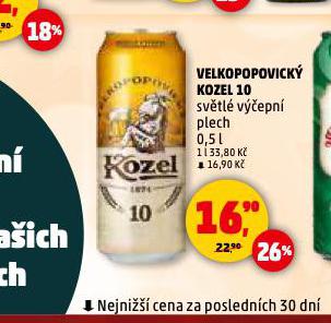 PIVO VELKOPOPOVICKÝ KOZEL