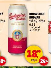 PIVO BUDWEISER BUDVAR