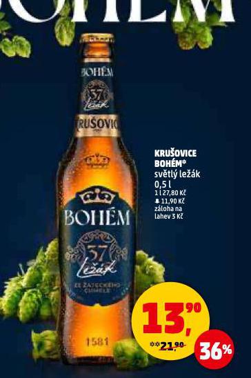 PIVO KRUŠOVICE BOHÉM