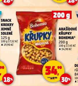 ARAŠÍDOVÉ KŘUPKY BOHEMIA