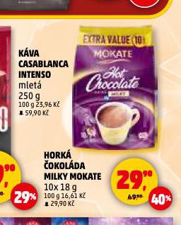 HORKÁ ČOKOLÁDA MILKY MOKATE
