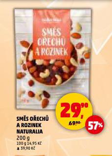 SMĚS OŘECHŮ A ROZINEK NATURALIA