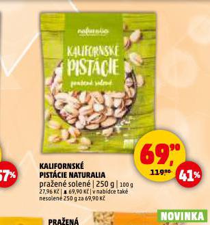 KALIFORNSKÉ PISTÁCIE NATURALIA