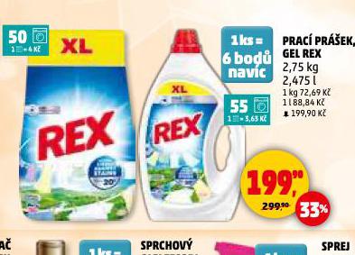 REX PRACÍ PRÁŠEK