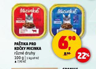 MICINKA PAŠTIKA PRO KOČKY