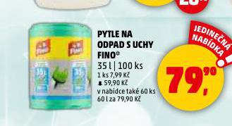 PYTLE NA ODPAD S UCHY FINO