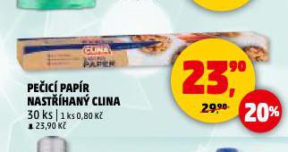 PEČICÍ PAPÍR NASTŘÍHANÝ CLINA