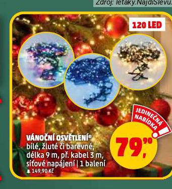 VÁNOČNÍ OSVĚTLENÍ