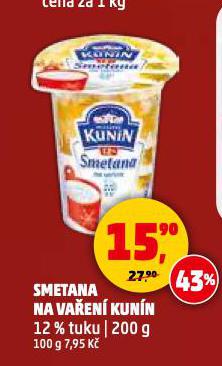 KUNÍN SMETANA NA VAŘENÍ