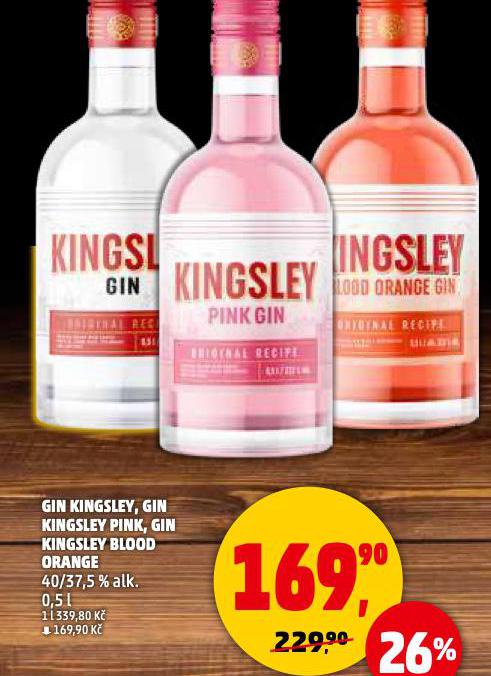 GIN KINGSLEY BLOOD ORANGE
