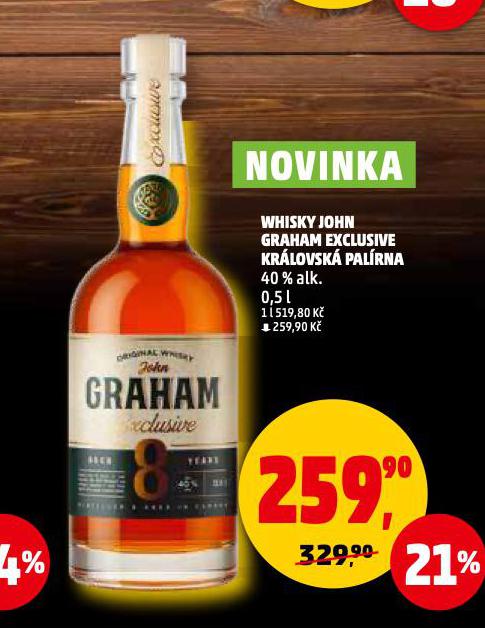 WHISKY JOHN GRAHAM EXCLUSIVE KRÁLOVSKÁ PALÍRNA