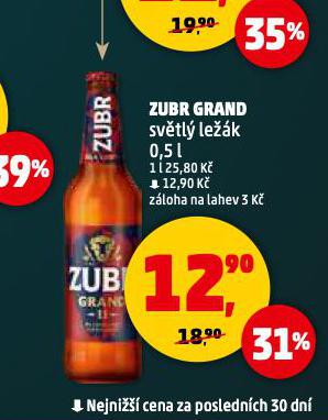 PIVO ZUBR GRAND