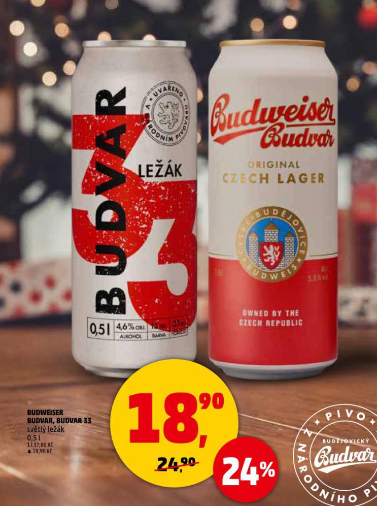 PIVO BUDWEISER BUDVAR