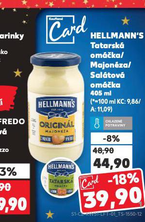 HELLMANN'S SALÁTOVÁ OMÁČKA