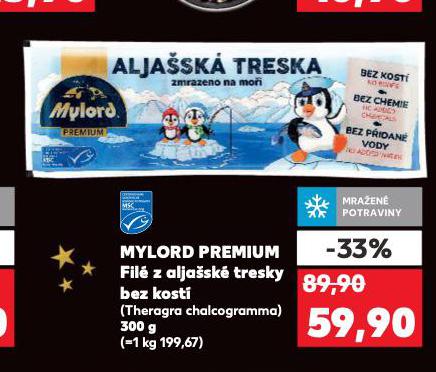 MYLORD PREMIUM FILÉ Z ALJAŠSKÉ TRESKY BEZ KOSTÍ