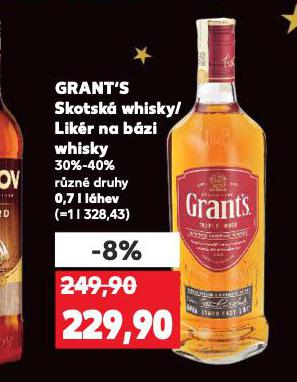 GRANT'S SKOTSKÁ WHISKY