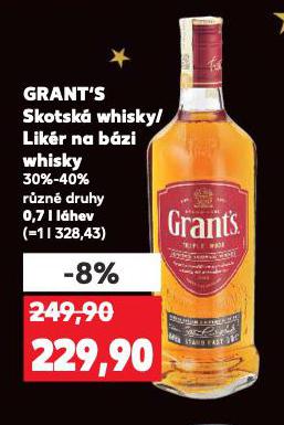 GRANT'S LIKÉR NA BÁZI WHISKY